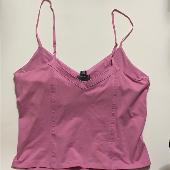 NWT city unltd. Pink top with bra size: L - Picture 7 of 9